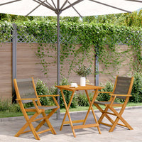 5-Delige Tuinset Polypropeen En Massief Hout