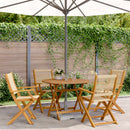 5-Delige Tuinset Polypropeen En Massief Hout