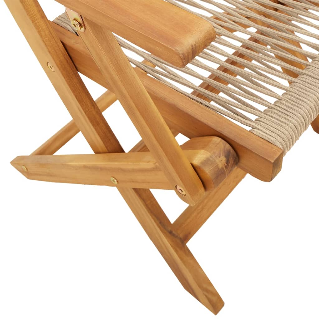 5-Delige Tuinset Polypropeen En Massief Hout