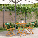 5-Delige Tuinset Massief Hout En Stof