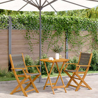 5-Delige Tuinset Polypropeen En Massief Hout
