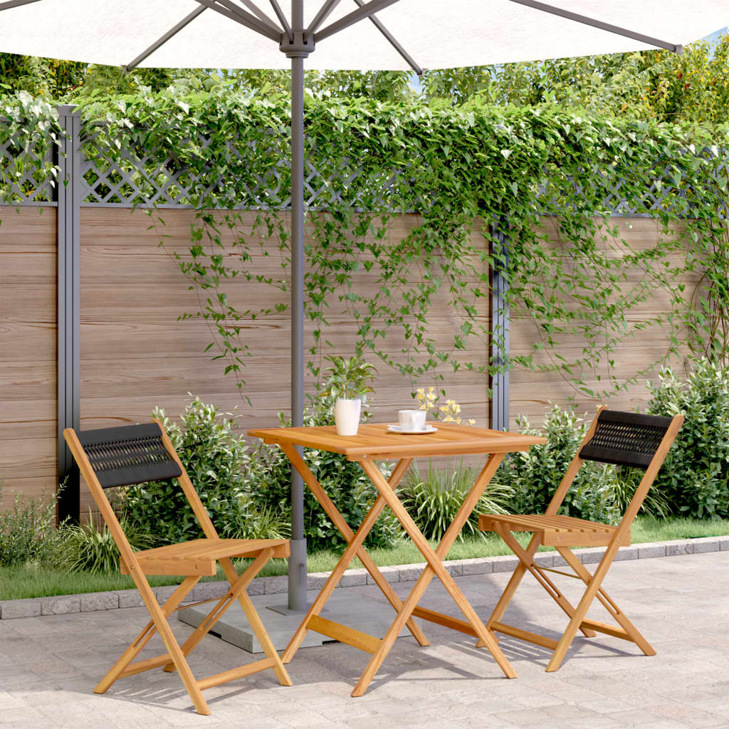 5-Delige Tuinset Polypropeen En Massief Hout