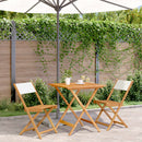 5-Delige Tuinset Massief Hout En Stof