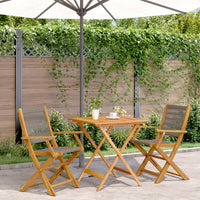 5-Delige Tuinset Polypropeen En Massief Hout