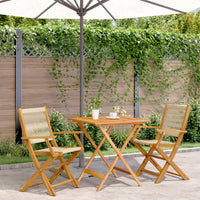 5-Delige Tuinset Polypropeen En Massief Hout