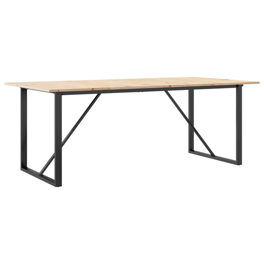Eettafel Massief Grenenhout En Staal
