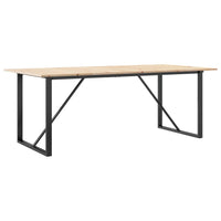 Eettafel Massief Grenenhout En Staal