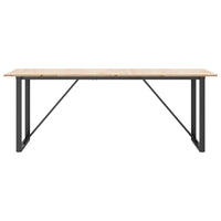 Eettafel Massief Grenenhout En Staal