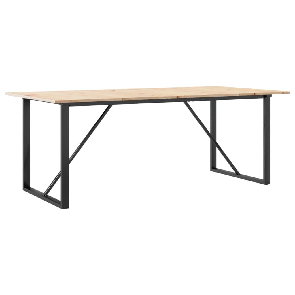 Eettafel Massief Grenenhout En Staal