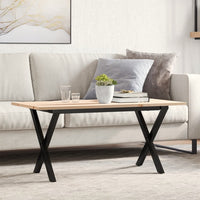 Eettafel 60X60X75,5 Cm Massief Grenenhout En Staal