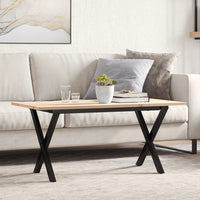 Eettafel 60X60X75,5 Cm Massief Grenenhout En Staal