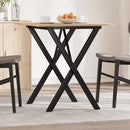 Eettafel 60X60X75,5 Cm Massief Grenenhout En Staal