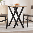 Eettafel 60X60X75,5 Cm Massief Grenenhout En Staal