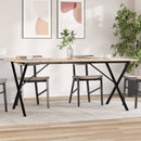 Eettafel 60X60X75,5 Cm Massief Grenenhout En Staal