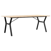 Eettafel Massief Grenenhout En Staal