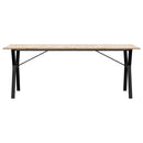 Eettafel Massief Grenenhout En Staal