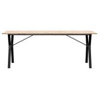 Eettafel Massief Grenenhout En Staal