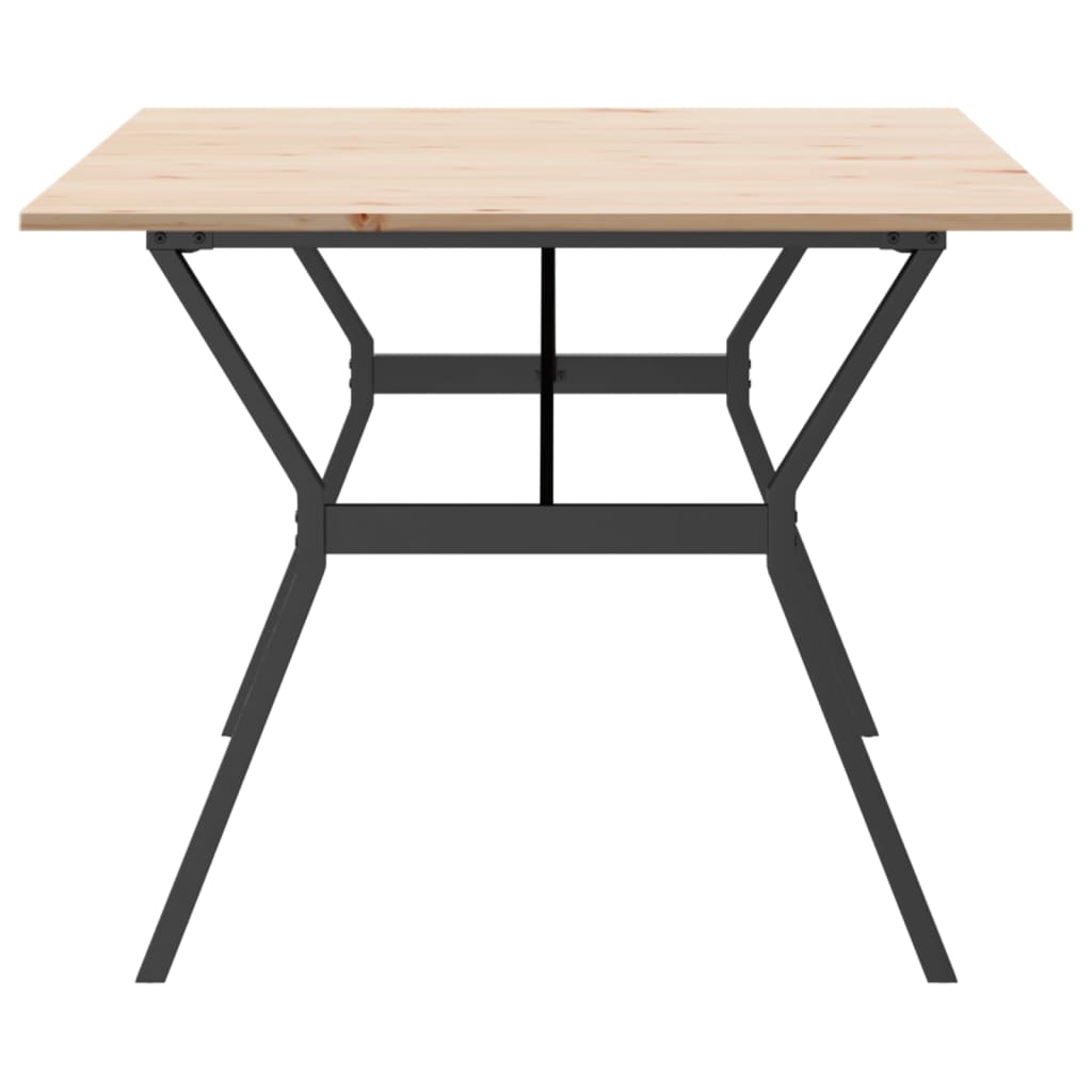 Eettafel Massief Grenenhout En Staal