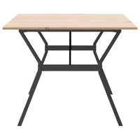 Eettafel Massief Grenenhout En Staal