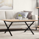 Eettafel 60X60X75,5 Cm Massief Grenenhout En Staal