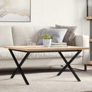 Eettafel 60X60X75,5 Cm Massief Grenenhout En Staal