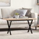Eettafel 60X60X75,5 Cm Massief Grenenhout En Staal