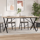 Eettafel 60X60X75,5 Cm Massief Grenenhout En Staal