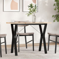 Eettafel Massief Grenenhout En Staal