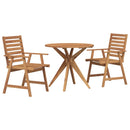 3-Delige Tuinset Massief Acaciahout