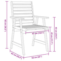 3-Delige Tuinset Massief Acaciahout