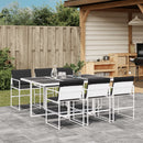 5-Delige Tuinset Met Kussens Textileen Wit