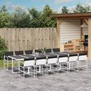 5-Delige Tuinset Met Kussens Textileen Wit
