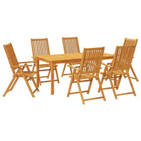 7-Delige Tuinset 180X90X75 Cm Massief Acaciahout