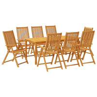 9-Delige Tuinset 180X90X75 Cm Massief Acaciahout