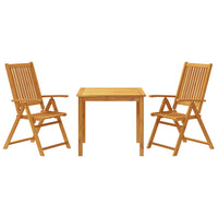 3-Delige Tuinset 85X85X74 Cm Massief Acaciahout