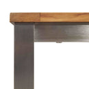 Eettafel 180X90X75 Cm Massief Acacia Hout En Roestvrijstaal