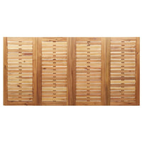 Eettafel 180X90X75 Cm Massief Acacia Hout En Roestvrijstaal