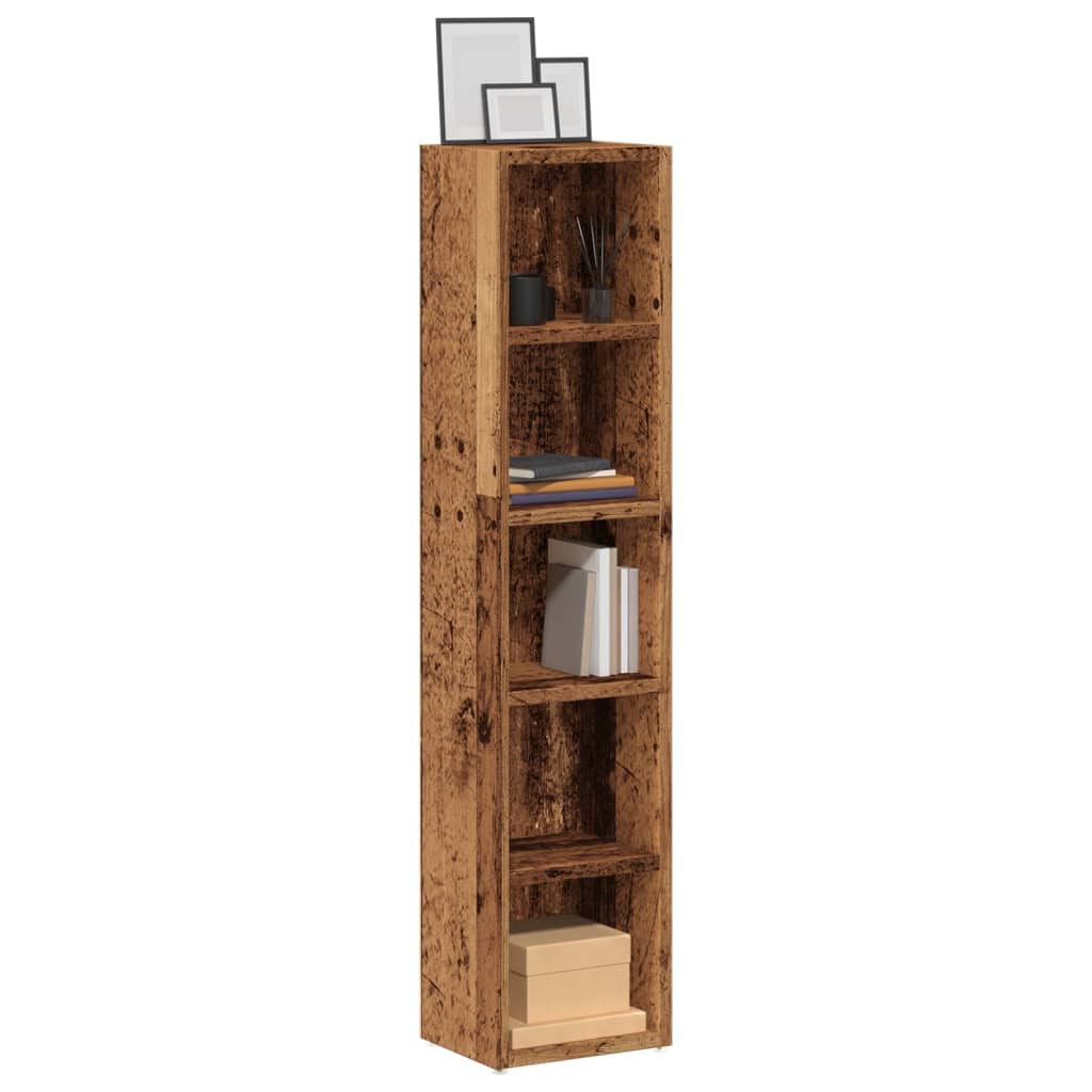 Cd-Kasten 21X16X93,5 Cm Bewerkt Hout Kleurig