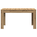 Eettafel 140X74,5X76 Cm Bewerkt Hout