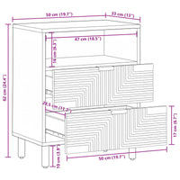 Bed Kast Bruin 50 X 33 X 62 Cm
