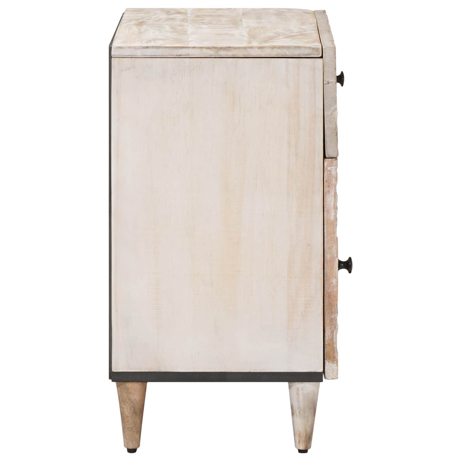 Bed Kast Met Lade 50 X 33 X 60 Cm Massief Mango Hout