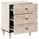 Bed Kast Met Lade 50 X 33 X 60 Cm Massief Mango Hout