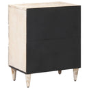 Bed Kast Met Lade 50 X 33 X 60 Cm Massief Mango Hout