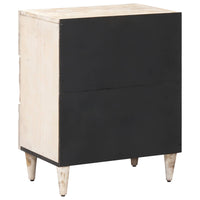 Bed Kast Met Lade 50 X 33 X 60 Cm Massief Mango Hout