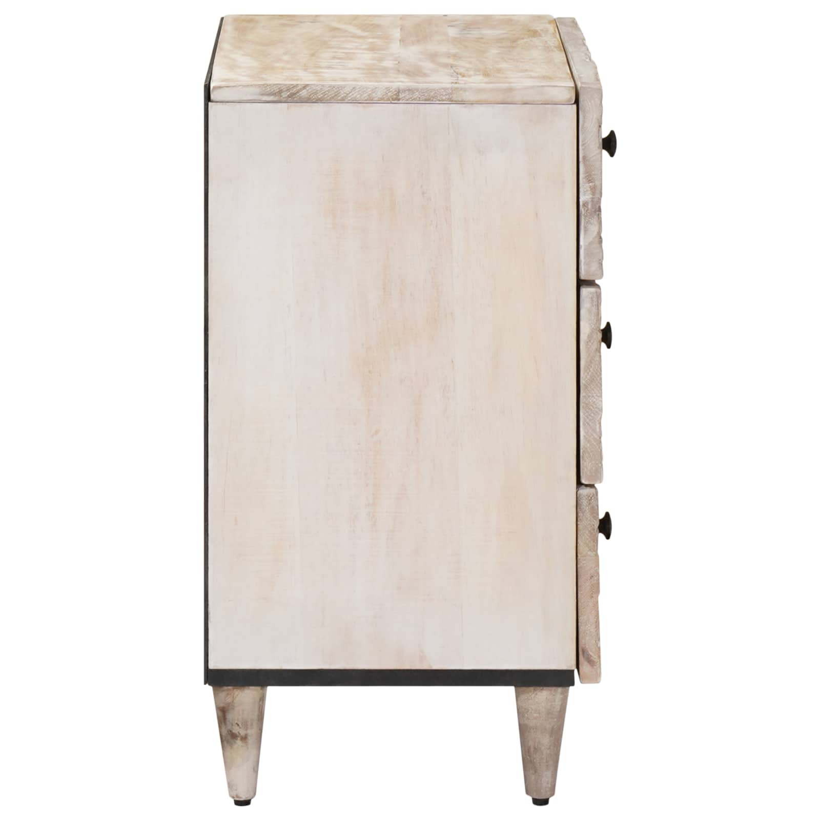 Bed Kast Met Lade 50 X 33 X 60 Cm Massief Mango Hout