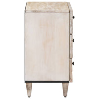 Bed Kast Met Lade 50 X 33 X 60 Cm Massief Mango Hout