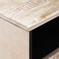 Bed Kast Met Lade 50 X 33 X 60 Cm Massief Mango Hout