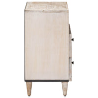 Bed Kast Met Lade 50 X 33 X 60 Cm Massief Mango Hout