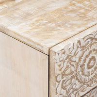 Bed Kast Met Lade 50 X 33 X 60 Cm Massief Mango Hout