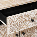 Bed Kast Met Lade 50 X 33 X 60 Cm Massief Mango Hout